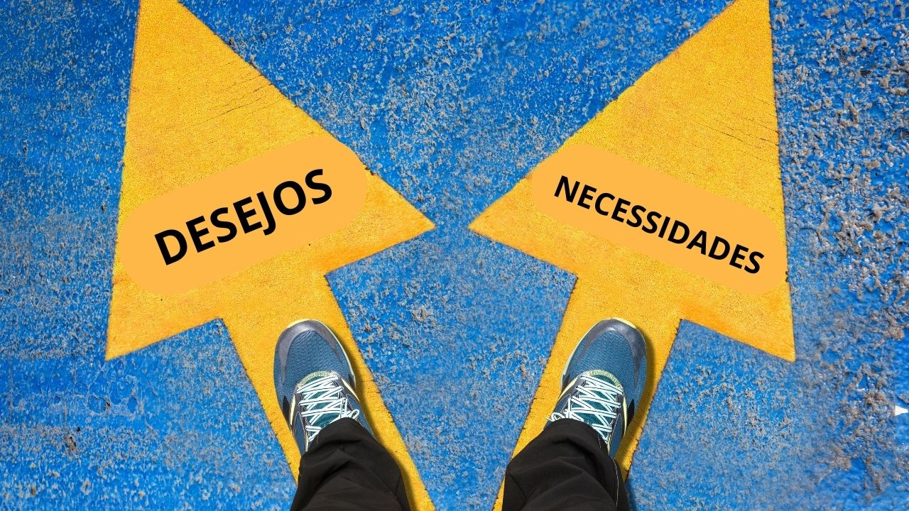 Desejos X Necessidades para crianças